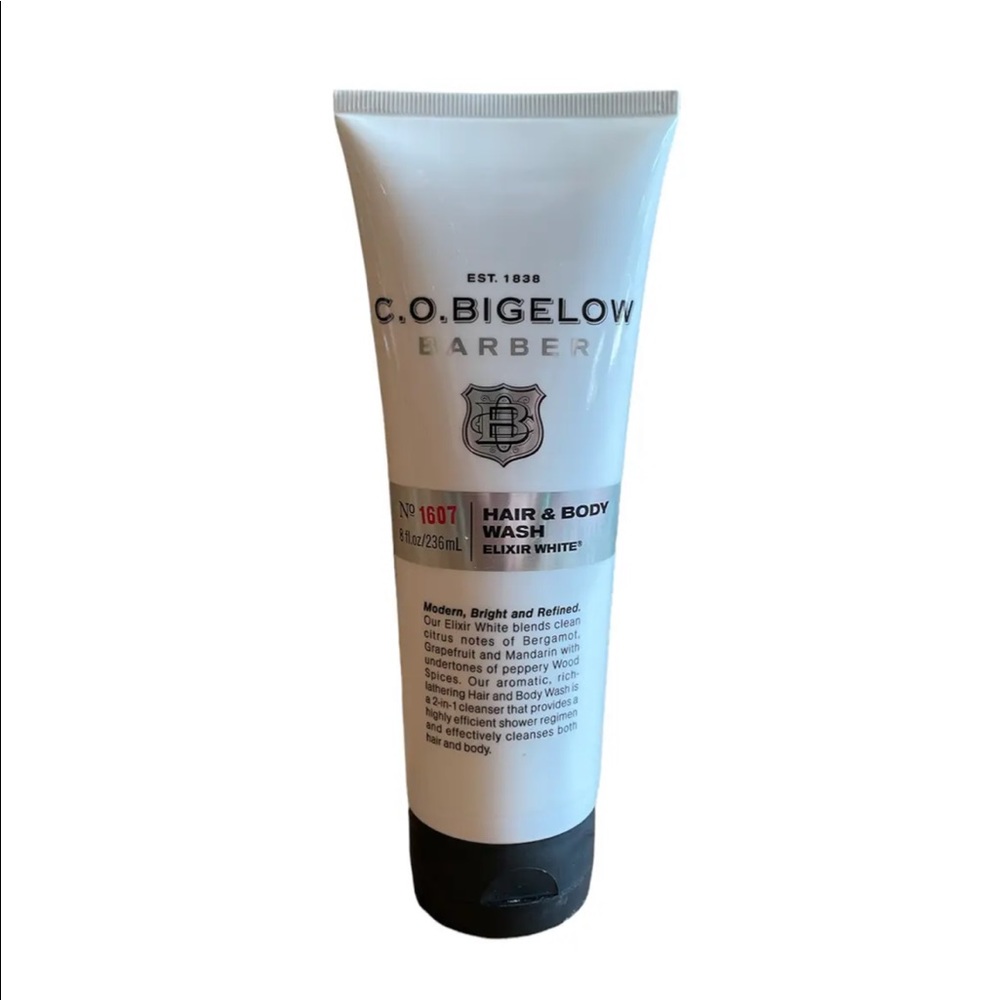SOLD NEW C.O. Bigelow Barber Bath & Body Works Elixir White Hair & Body Wash 8oz